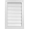 Ekena Millwork Vertical Surface Mount PVC Gable Vent: Functional, w/ 2"W x 1-1/2"P Brickmould Frame, 16"W x 24"H GVPVE16X2402SF - alternate 1